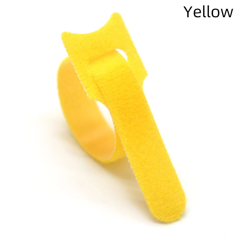 250Mm Reusable Fastening Cable Ties Hook and Loop Tape Cable Straps Wire Ties Cable Management Adjustable Cord Organizer DIY