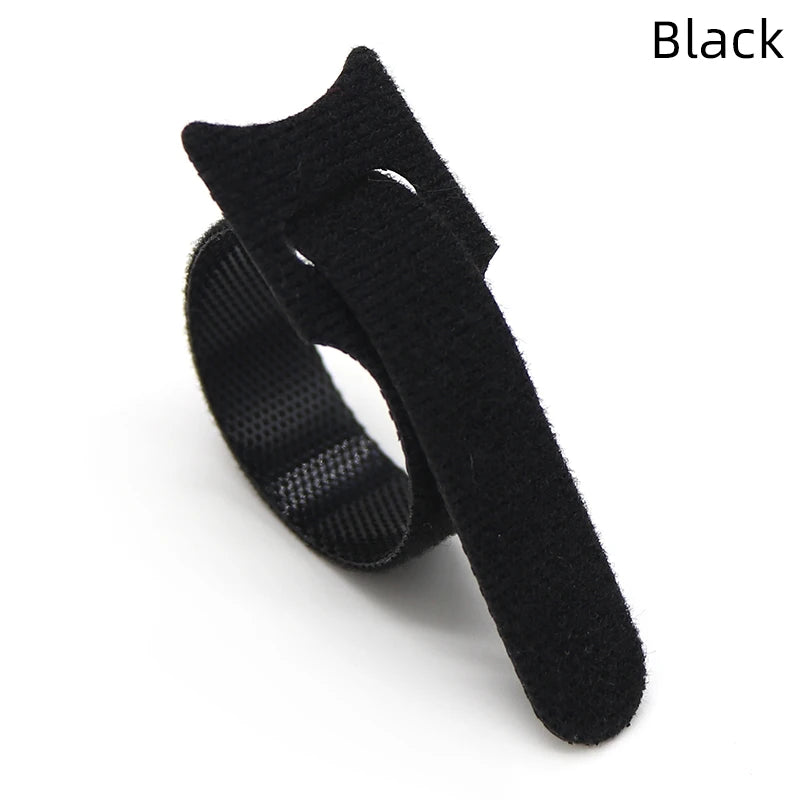 250Mm Reusable Fastening Cable Ties Hook and Loop Tape Cable Straps Wire Ties Cable Management Adjustable Cord Organizer DIY