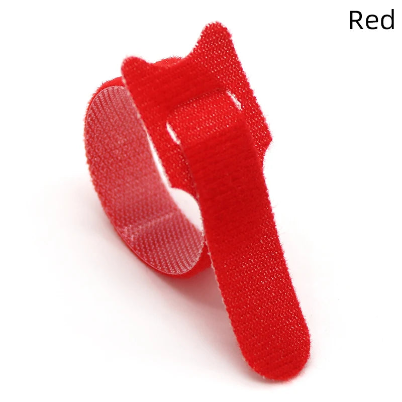 250Mm Reusable Fastening Cable Ties Hook and Loop Tape Cable Straps Wire Ties Cable Management Adjustable Cord Organizer DIY